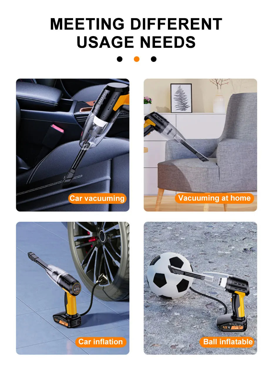 ✔️ Aspiradora + Inflador para Carro Lascompras