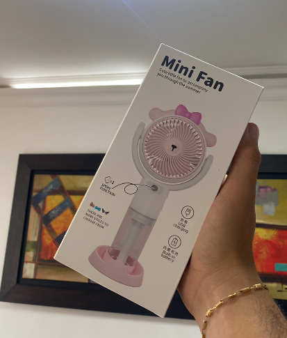 ✔️ Ventilador de Mano con Humidificador Lascompras