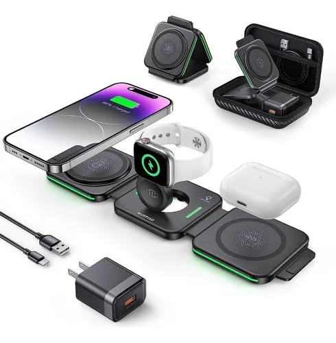 ✔️Cargador Magnético Plegable 3 en 1 Lascompras