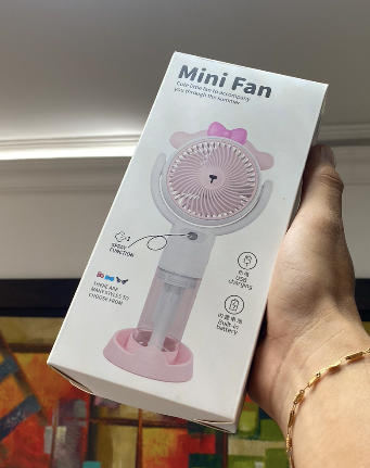 ✔️ Ventilador de Mano con Humidificador Lascompras