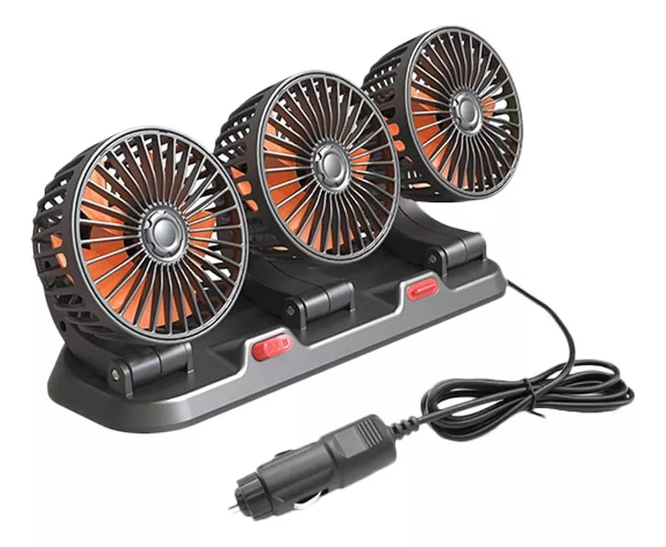 ✔️ Ventilador para Coche, Tres Ventiladores - Lascompras